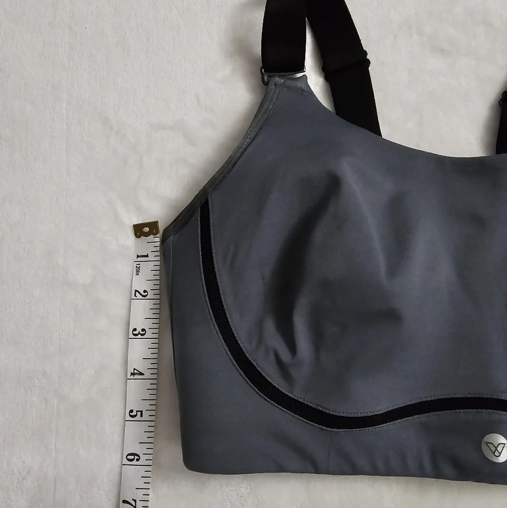 LIVI Active Lane Bryant Charcoal Volta High-Impact Sports Bra Size 38 DDD - Picture 6 of 13